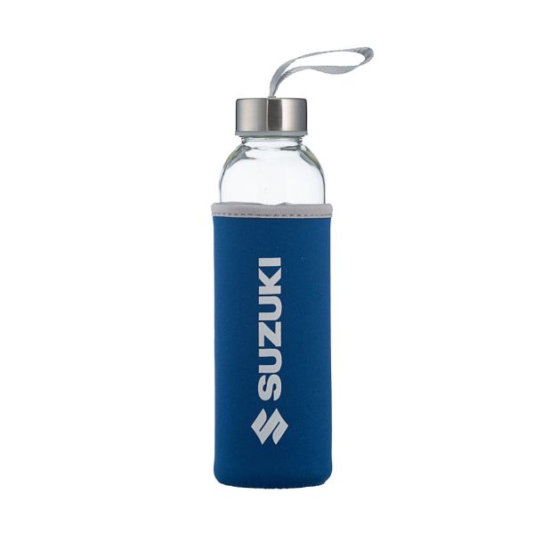 Suzuki Glass Water Bottle 500ml - Blue Primary